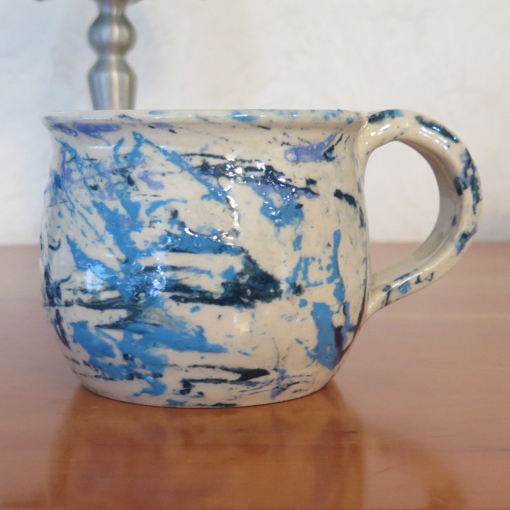 Uniquely Colored Handmade Pottery Speckled Coffee Soup Mug